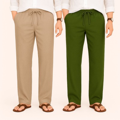 Mens Cotton Trouser 2 pics combo