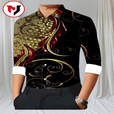 Men's Royal  Printed Shirt