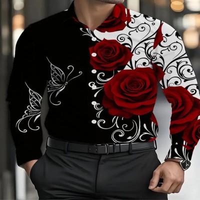 Men's Royal  Printed Shirt