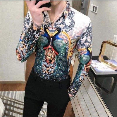 Men's Royal  Printed Shirt