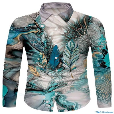 Men's Royal  Printed Shirt