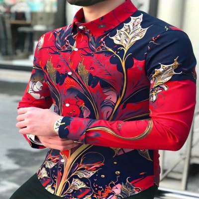 Men's Royal  Printed Shirt