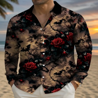 Men's Royal  Printed Shirt