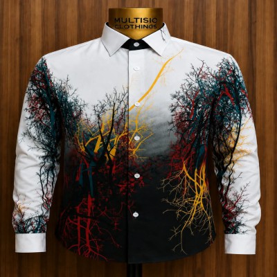 Men's Royal  Printed Shirt