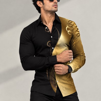 Men's Royal  Printed Shirt
