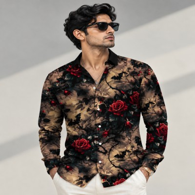 Men's Royal  Printed Shirt