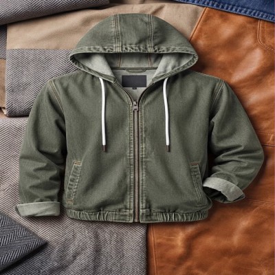 Premium 11 oz Denim Hoodie Jacket
