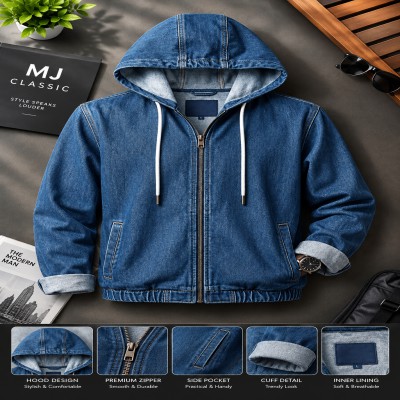 Premium 11 oz Denim Hoodie Jacket